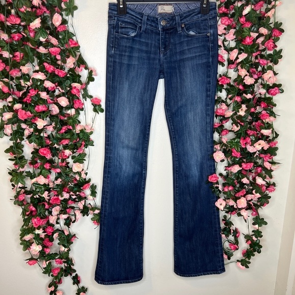 PAIGE Denim - 🌹Paige Laurel Canyon Low Rise Bootcut Jeans Women’s 25 Denim Blue Stretch